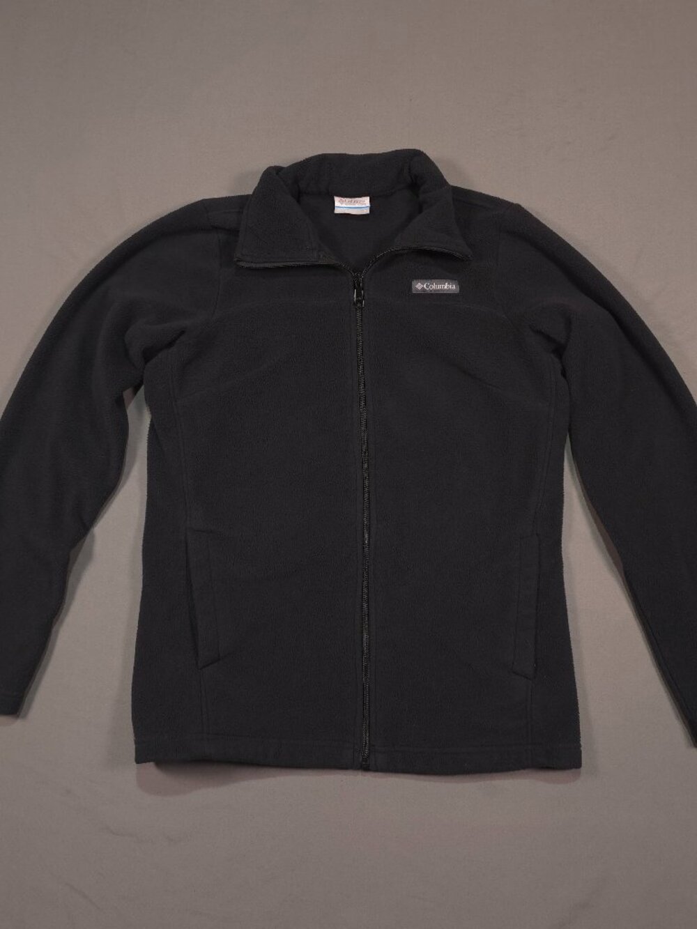 Columbia Women's S Black Full Zip Fleece Jacket Outdoor Hiking Gorpcore